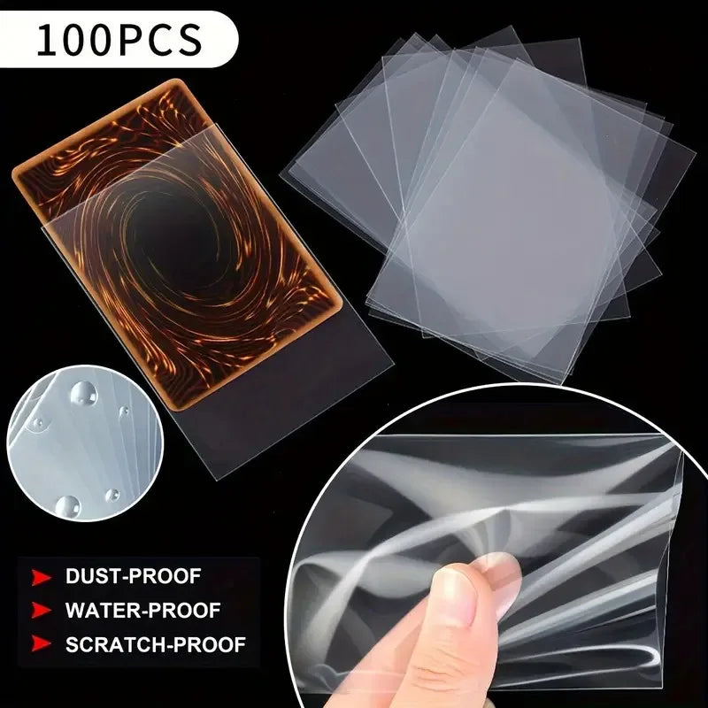 Premium Clear Plastic Card Sleeves - Durable PP Protection for Baseball, Gaming, and Collectible Cards, Scratch-Resistant
