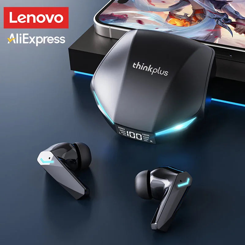 New Lenovo XT53 Wireless Upgrade Bluetooth 5.4 Earphones LED Digital Display Waterproof Headphones Low Latency Gaming Earbuds