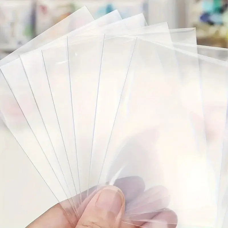 Premium Clear Plastic Card Sleeves - Durable PP Protection for Baseball, Gaming, and Collectible Cards, Scratch-Resistant