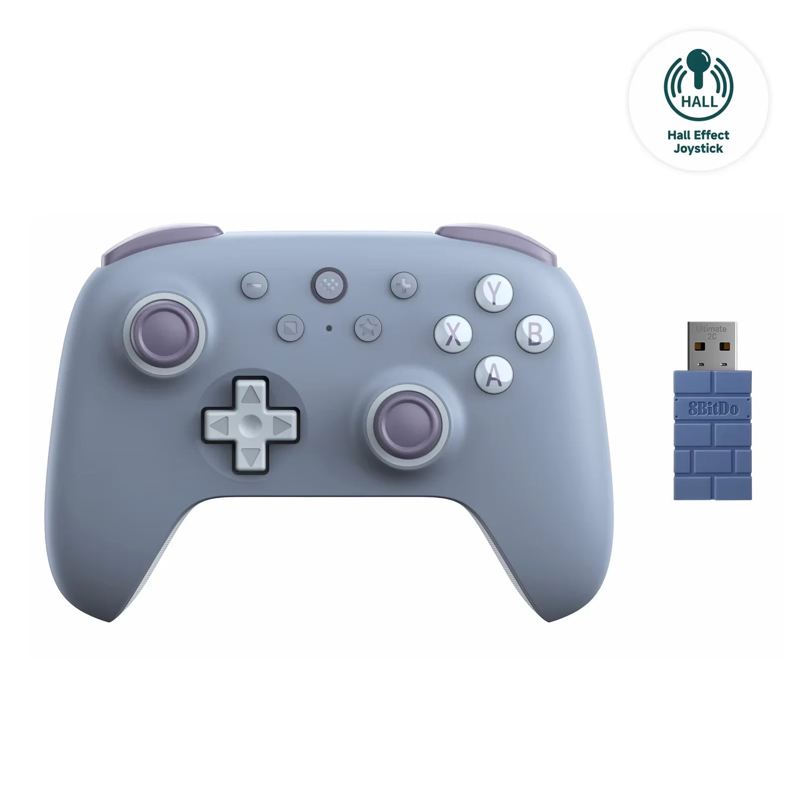 8BitDo Ultimate 2C Wireless Gaming Controller，Gamepad with Hall Effect for PC, Windows 10, 11, Steam Deck, Raspberry Pi, Android