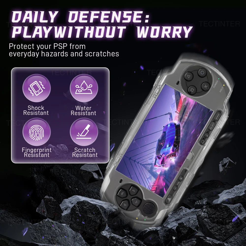 Transparent Clear Hard Cover Crystal Case PSP 2000/3000 Handheld Console Protective Shell for Sony PSP 2000 Gaming Accessories