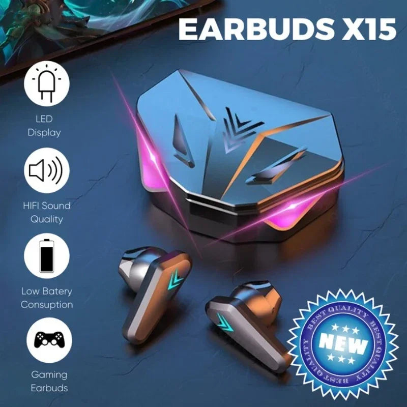 2025 New TWS Wireless Earphone 5.3 bluetooth Headphone Low Latency Earbud Esport Gaming Headset Gamer with Mic For xiaomi iphone