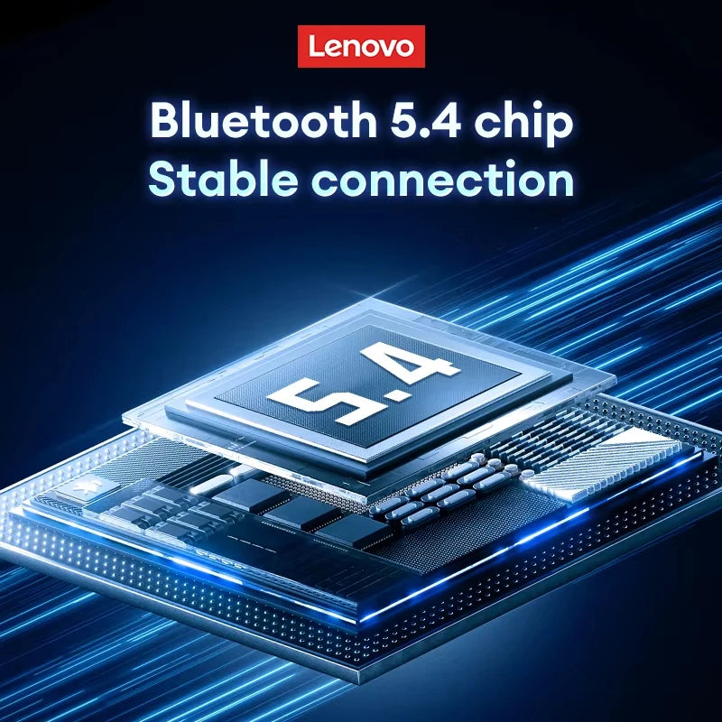 Lenovo XT53 Wireless Upgrade Bluetooth 5.4 Earphones Ultra Long Endurance Low Latency Gaming Headset LED Digital Display Earbuds