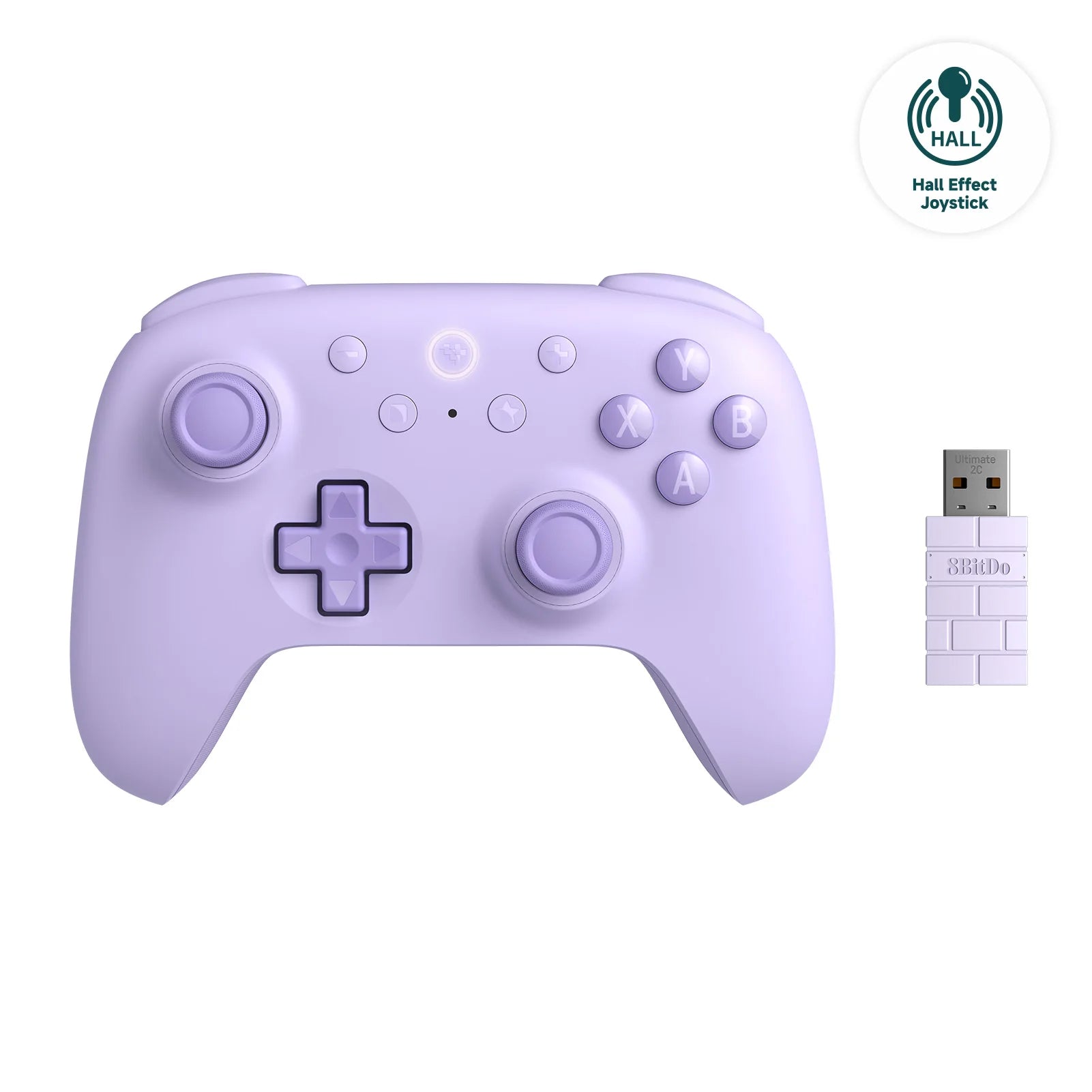 8BitDo Ultimate 2C Wireless Gaming Controller，Gamepad with Hall Effect for PC, Windows 10, 11, Steam Deck, Raspberry Pi, Android