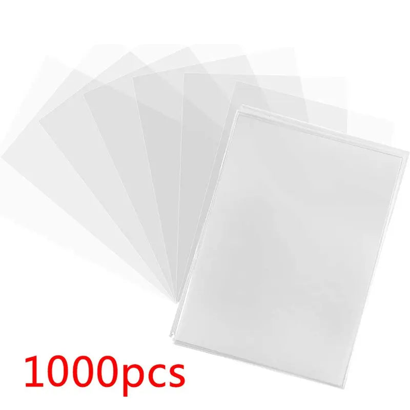 Premium Clear Plastic Card Sleeves - Durable PP Protection for Baseball, Gaming, and Collectible Cards, Scratch-Resistant
