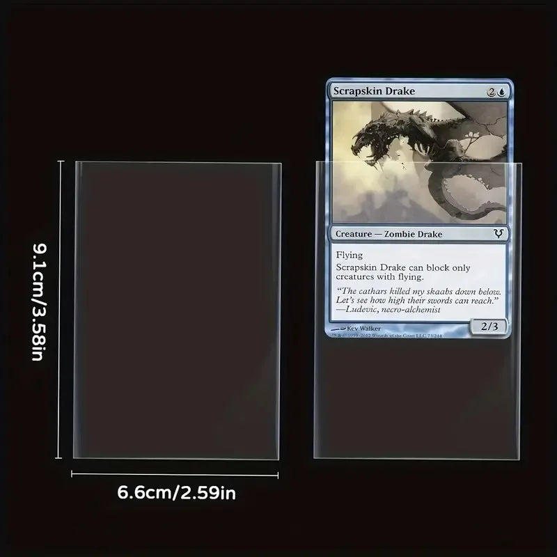 Premium Clear Plastic Card Sleeves - Durable PP Protection for Baseball, Gaming, and Collectible Cards, Scratch-Resistant