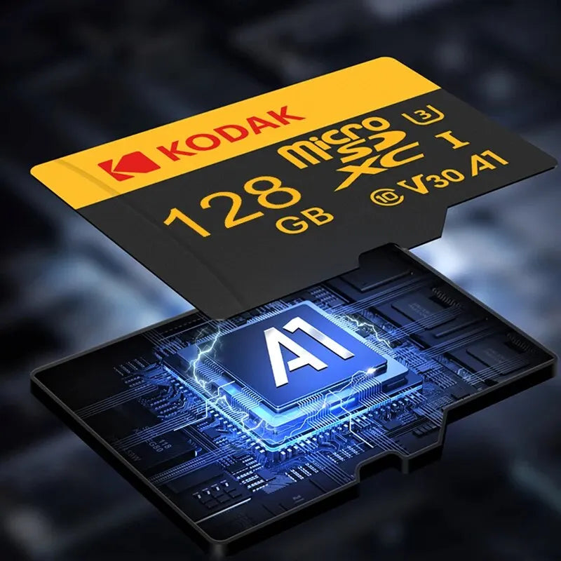 KODAK Mobile Memory Card 256GB Recorder Storage High Speed 128GB monitoring SD Card 64GB 32GB TF Gaming Microsd Class10 U3 V30