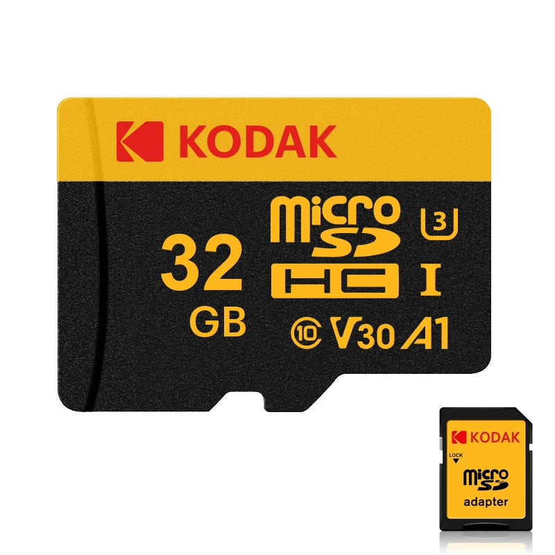 KODAK Mobile Memory Card 256GB Recorder Storage High Speed 128GB monitoring SD Card 64GB 32GB TF Gaming Microsd Class10 U3 V30