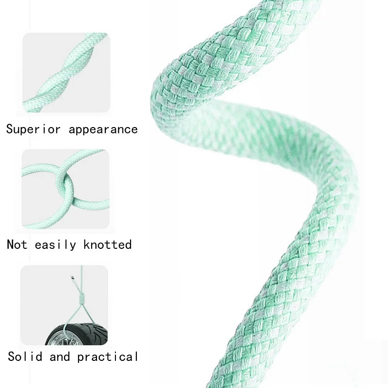 PD 60W Type C to Type C Color Cable For  iphone 15 15pro  Fast Charging For Xiaomi Samsung Huawei Type C Weaving Cable  1M 2M 3M