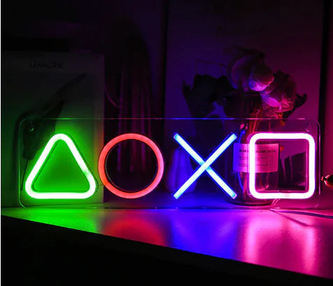 Custom LED Neon Sign for Gaming Room | Acrylic Backboard Wall Light – MA8 Tech Essentials