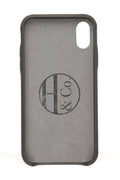 iPhone X Case, Grey Leather