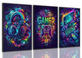 Gamer's Trio Wall Art Set