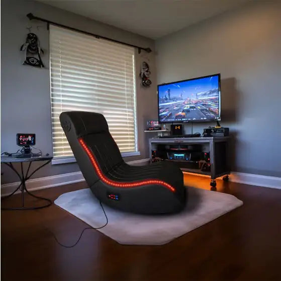 Folding Gamer's Chair with LED & Speakers