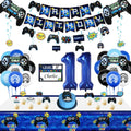 Video Game Party Decorations - 11th Birthday Decorations for Boys HAPPY BIRTHDAY Banner Video Game Balloons Controller Balloon Gaming Hanging Sign Gaming Birthday Party Supplies