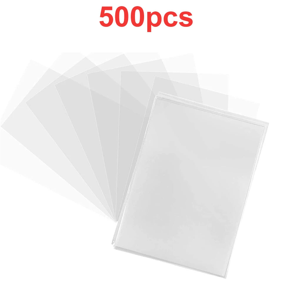 Premium Clear Plastic Card Sleeves - Durable PP Protection for Baseball, Gaming, and Collectible Cards, Scratch-Resistant