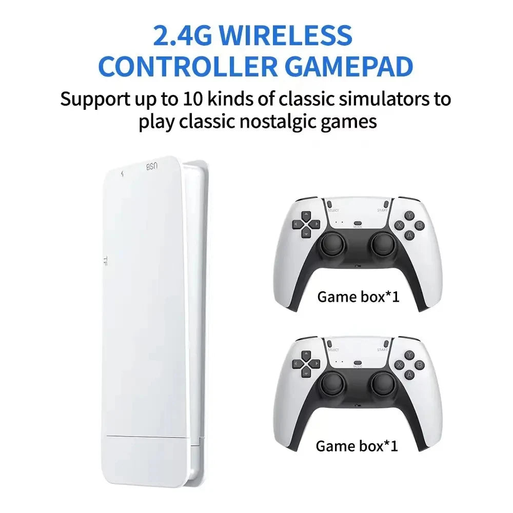 M15 retro game console 64GB 20000+gaming handheld game console wireless game version with built-in 20+emulator game stick 4K