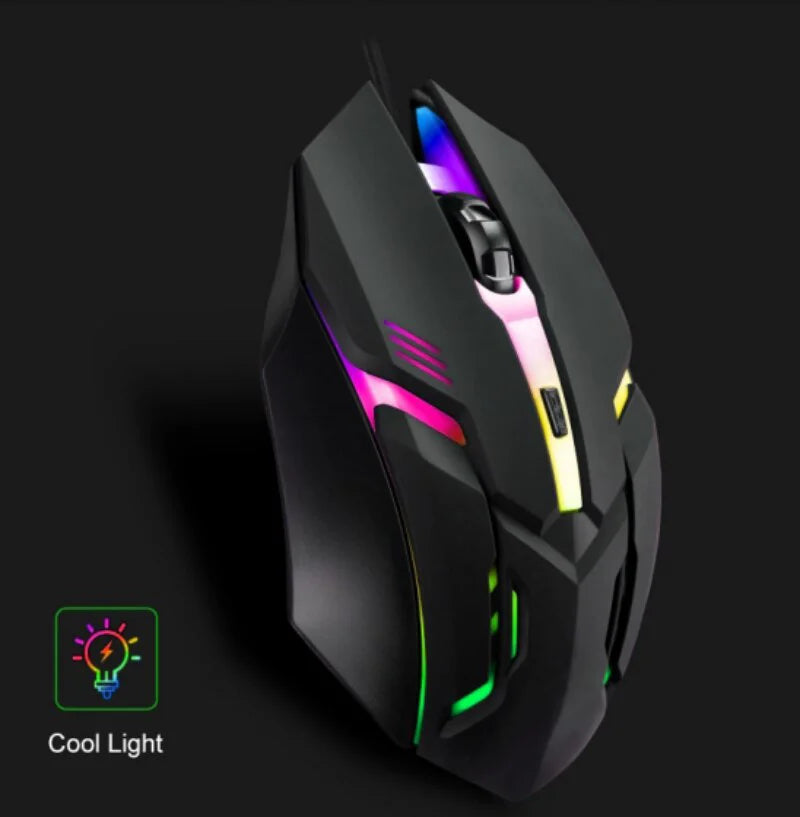 2025 Latest High-Quality Ergonomic Gaming Mouse for Desktop and Laptop Computers,4-Button USB RGB Backlit Mouse