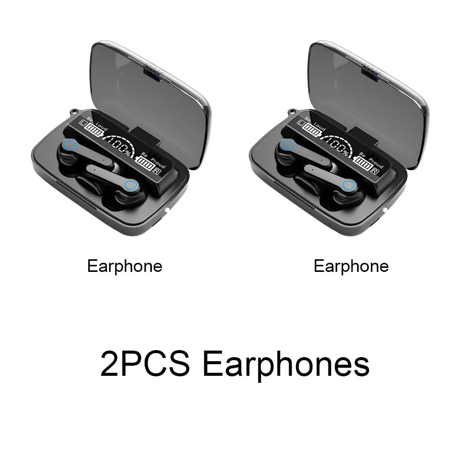 M19 Bluetooth Headset Wireless Tws Gaming Support Noise-cancelling Touch In-ear Mini Emergency Power Bank Headset