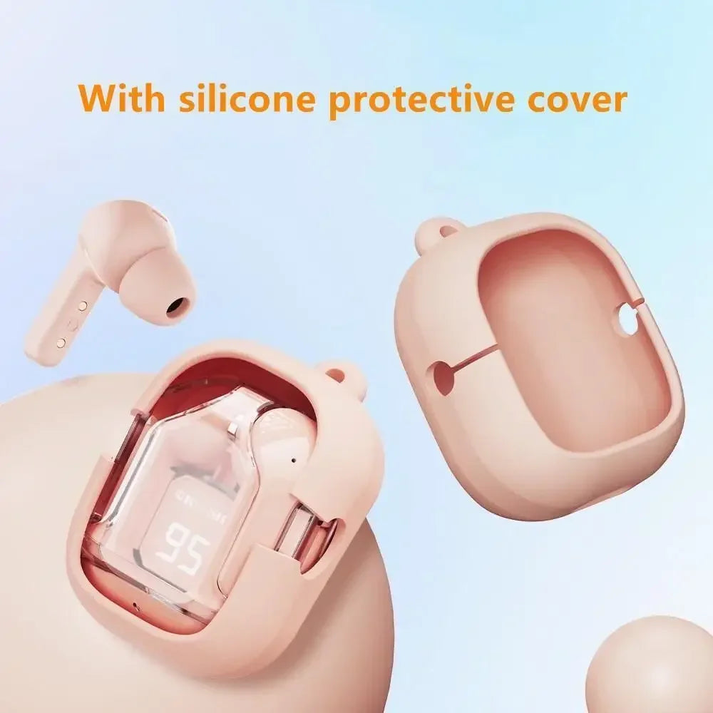 (Buy Headset Get Protective Case + Lanyard) T2 TWS Gaming Earbuds Bluetooth 5.3 Noise Reduction HD HiFi Stereo Wireless Earphone