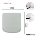 EVA Foam Wrist Mouse Pad Simple Solid Color Comfortable Thick Sponge Mouse Gaming Pc Keyboard Desk Mat 210X230MM