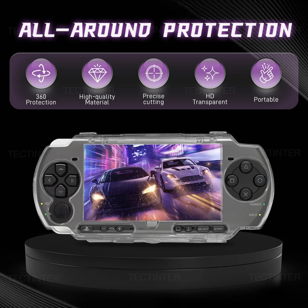 Transparent Clear Hard Cover Crystal Case PSP 2000/3000 Handheld Console Protective Shell for Sony PSP 2000 Gaming Accessories