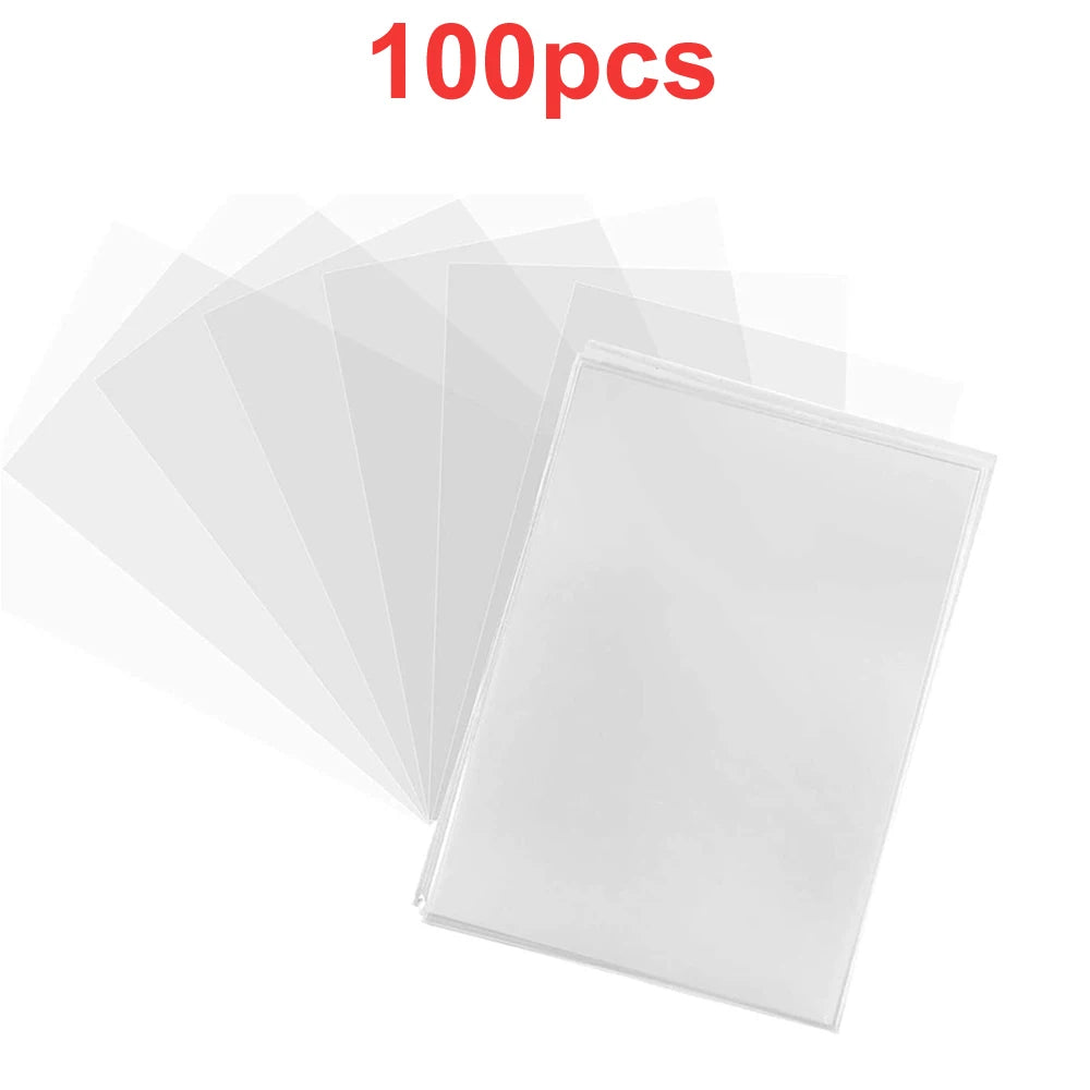 Premium Clear Plastic Card Sleeves - Durable PP Protection for Baseball, Gaming, and Collectible Cards, Scratch-Resistant
