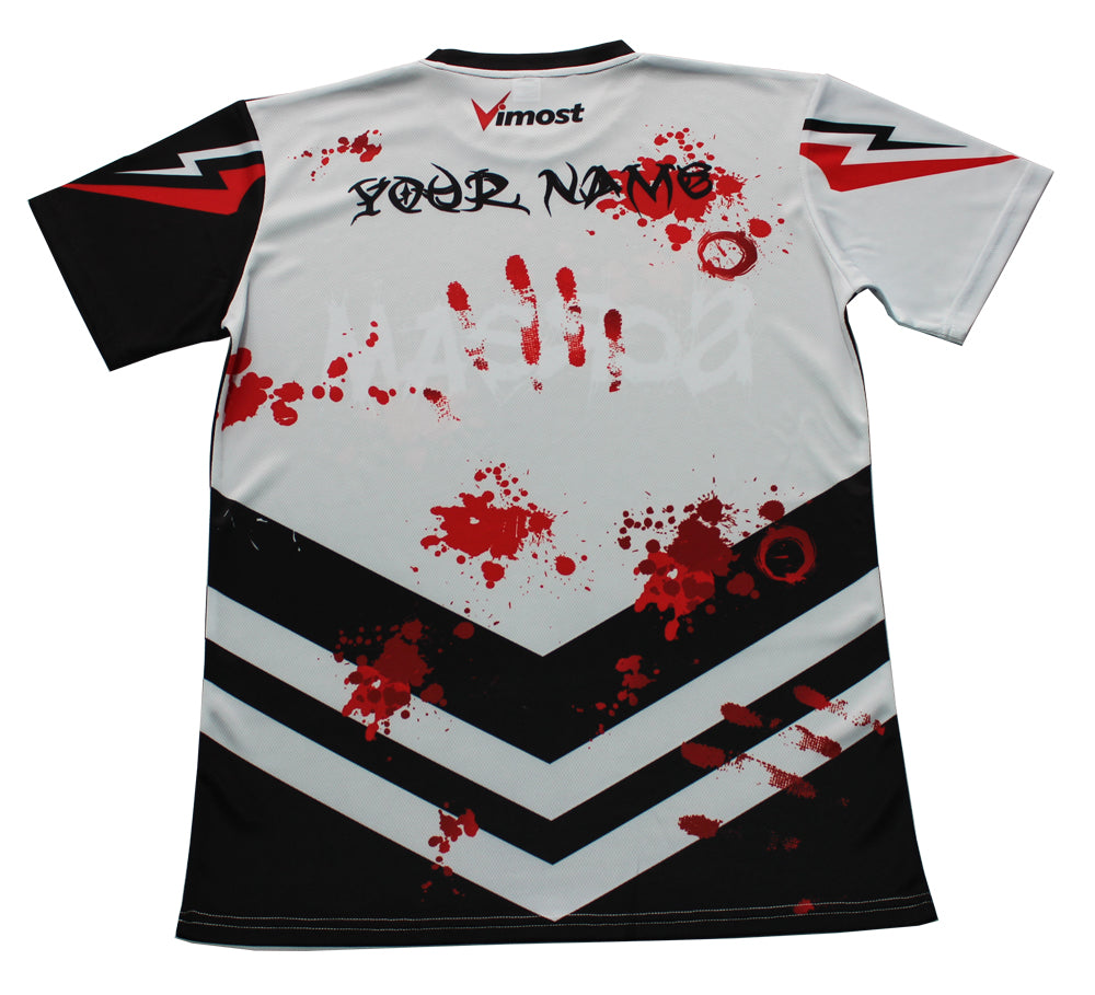 Scream Black and White Gaming Jersey-1
