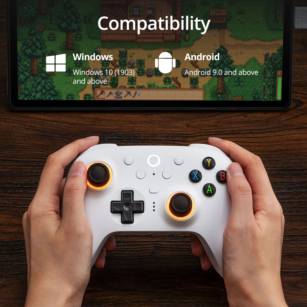 8BitDo Ultimate 2 Wireless Gaming Controller for PC & Android with TMR Joysticks, Switchable Triggers, Motion Control, 8Speed
