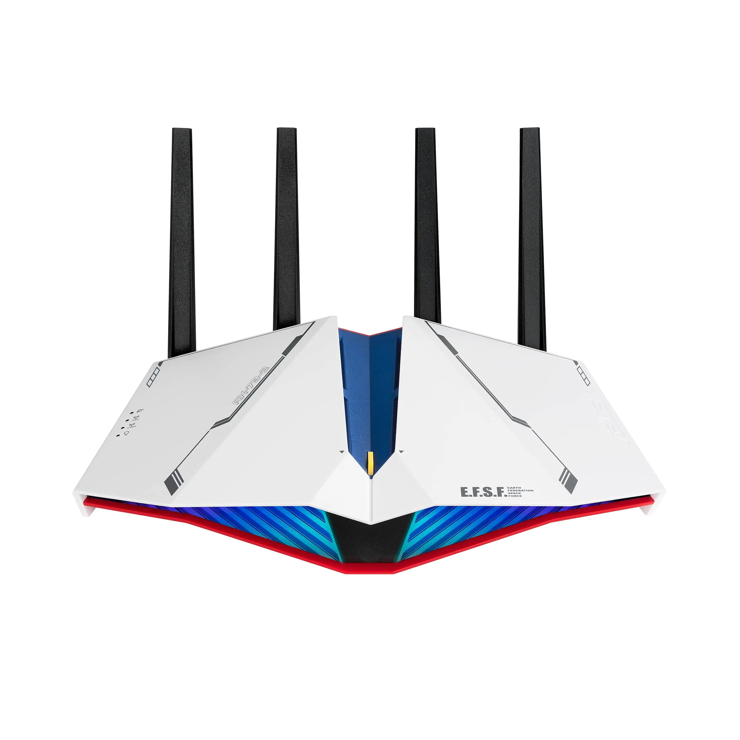 ASUS RT-AX82U AX5400 Dual-band WiFi 6 Gaming Router GUNDAM EDITION Mesh WiFi Lifetime Free Internet Security Dedicated Gaming Port Mobile Game Boost MU-MIMO Streaming & Gaming AURA RGB lighting