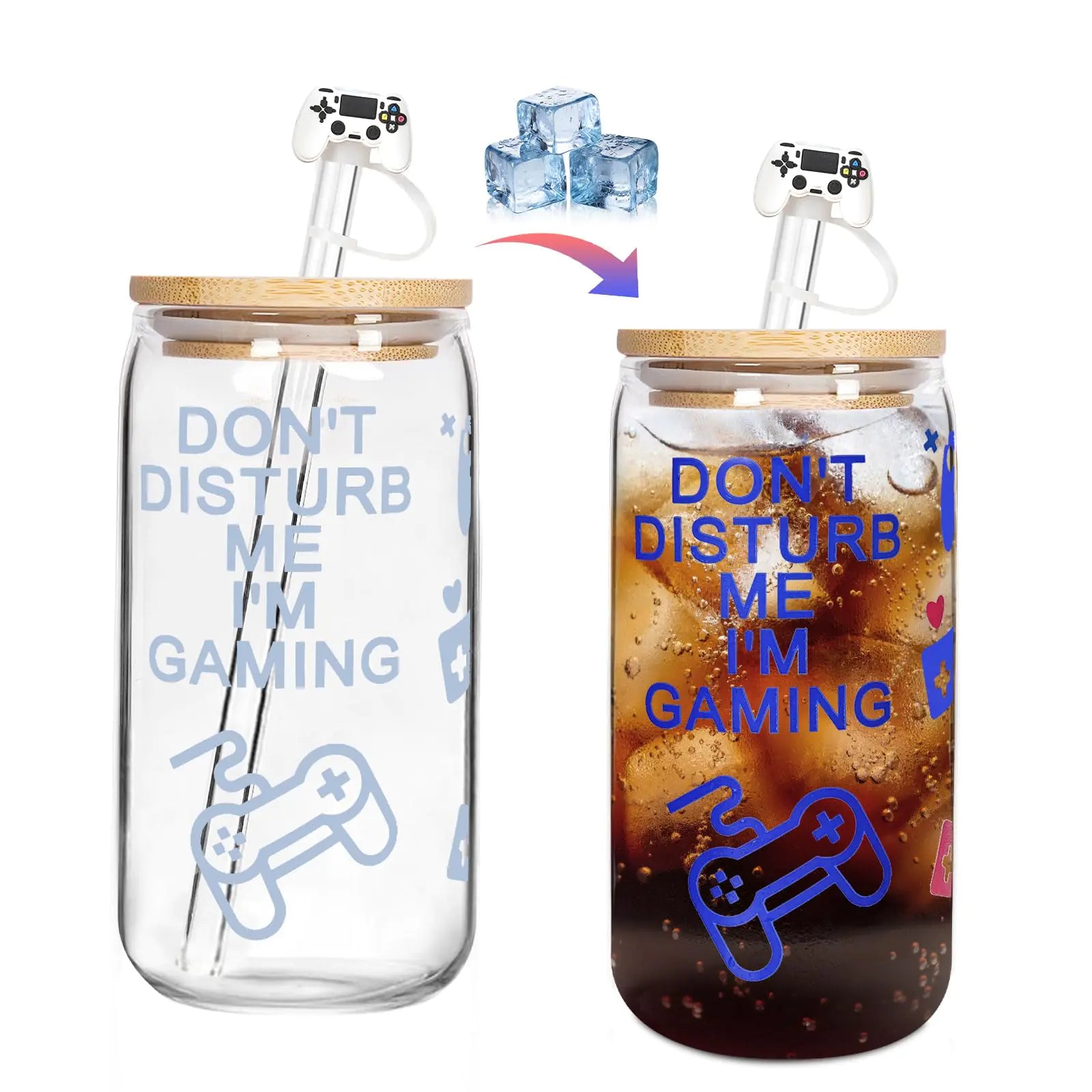 ANOTION Gamer Gifts - Boyfriend Valentines Day Gifts Color Changing Gaming Mugs Gag Gifts Stocking Stuffers Cute Coffee Cups Cool Teen Boy Gifts Gaming Accessories Stuff for Men