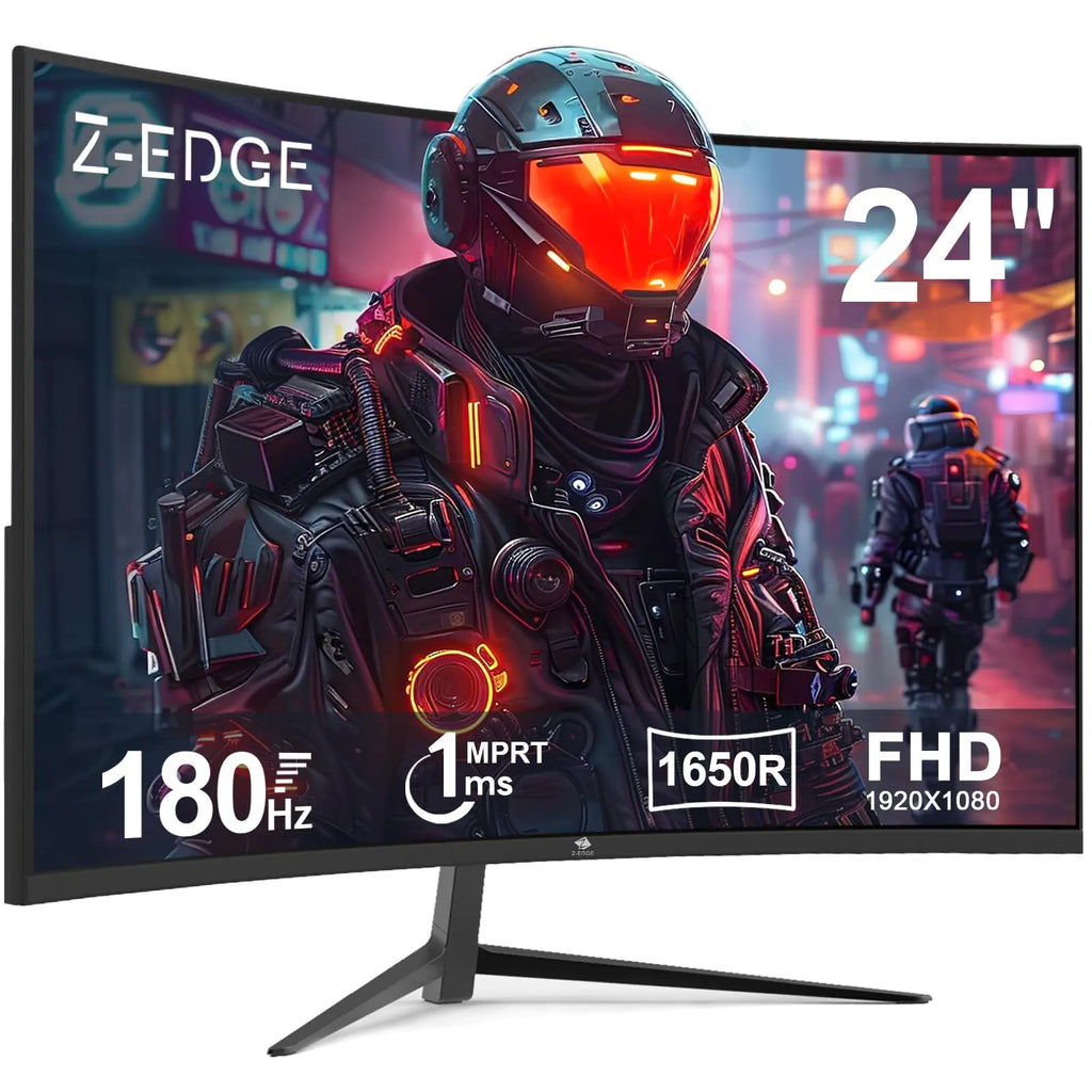 Z-Edge 24-inch Curved Gaming Monitor 180Hz Refresh Rate 1ms MPRT FHD 1080 Gaming Monitor R1650 Curved UG24 AMD Freesync Premium Display