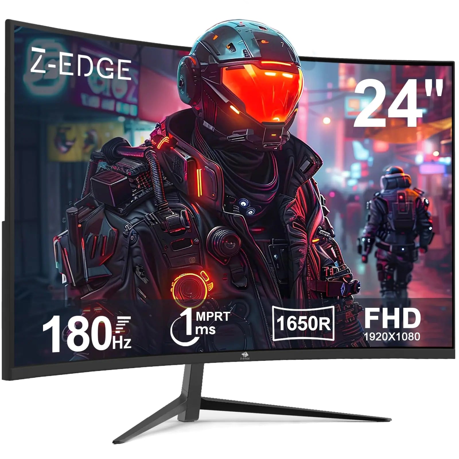 Z-Edge 24-inch Curved Gaming Monitor 180Hz Refresh Rate 1ms MPRT FHD 1080 Gaming Monitor R1650 Curved UG24 AMD Freesync Premium Display