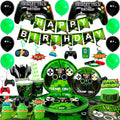 Gaming Birthday Party Supplies for Boys194pcs Video Game Party Decorations&Tableware Set - Gaming Decorations Plates Cups Tablecloth Balloons Banner Cake Topper etc Game On Birthday Party Supplies